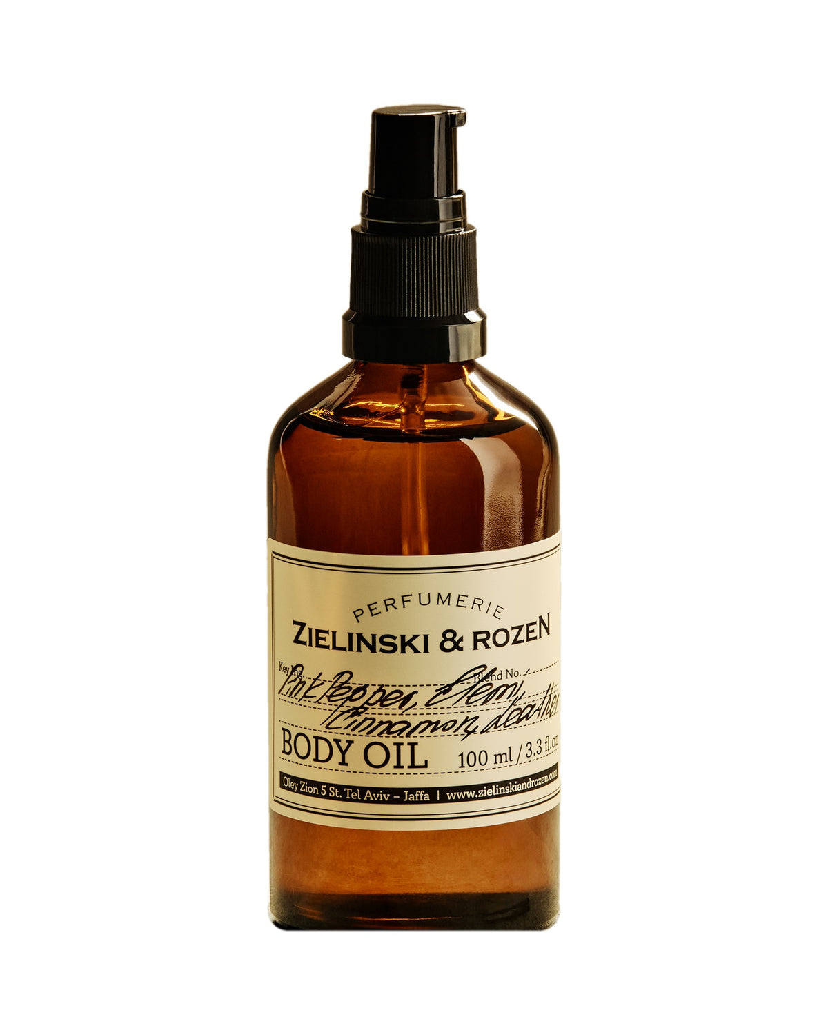 Zielinski & Rozen - Körperöl - Pink Pepper, Elemi, Cinnamon, Leather